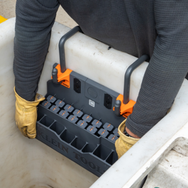 Hard Tool Storage Module - 18 Compartments, 15.2 Inch Length, Impact Modified Nylon