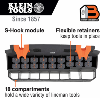 Hard Tool Storage Module - 18 Compartments, 15.2 Inch Length, Impact Modified Nylon