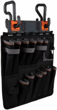 Tool Apron Storage Module, 15.5 Inch Width, 12 Compartments, Heavy-Duty Plastic