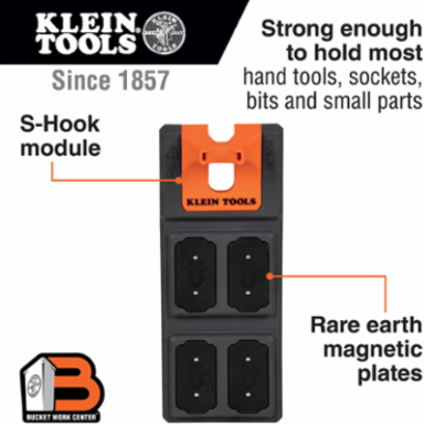 Magnetic Tool Storage Module with Rare Earth Magnets, 3.54 Inch Length, Utility Application