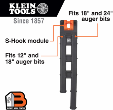 Auger Bit Storage Module, 2 Slots for 12-Inch, 18-Inch & 24-Inch Bits