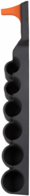 Socket Storage Module with 6 Slots for Common Impact Socket Sizes and S-Hook System