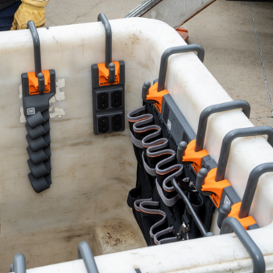 Socket Storage Module with 6 Slots for Common Impact Socket Sizes and S-Hook System