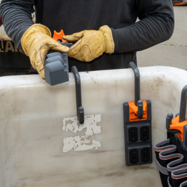 Socket Storage Module with 6 Slots for Common Impact Socket Sizes and S-Hook System