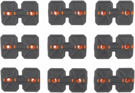 Hard Tool Module Flaps, Rail System, 9-Pack