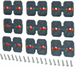 Hard Tool Module Flaps, Rail System, 9-Pack