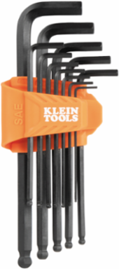 L-Style Ball-End Hex Key Wrench Set, SAE, 12-Piece