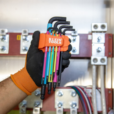 Color Coded Hex Key Set, SAE and Metric, 18-Piece
