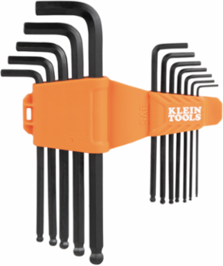 Long Ball End Hex Key Set, SAE and Metric, 22-Piece