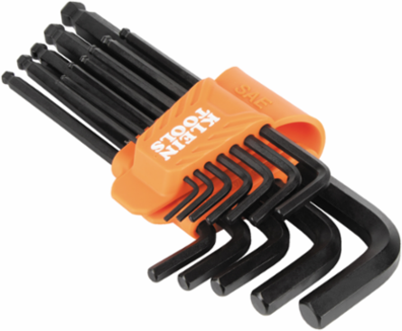 Long Ball End Hex Key Set, SAE and Metric, 22-Piece