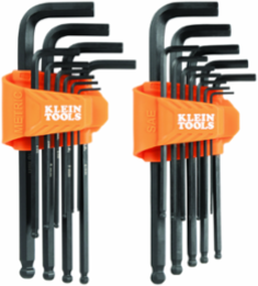 Long Ball End Hex Key Set, SAE and Metric, 22-Piece