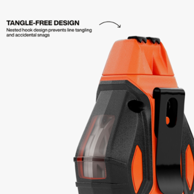 Smooth Retractable Chalk Reel, 100-Foot, with Blue Chalk Refill