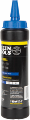 High Visibility Blue Chalk Refill, 14 oz, Water Resistant, Fade Resistant