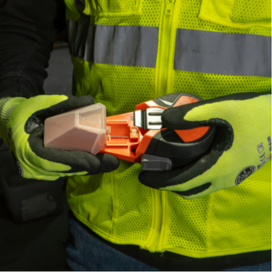 50-Foot Auto-Retracting Chalk Line with Nylon Line, Red Chalk, High Impact ABS Case
