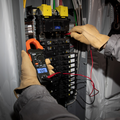 400A Auto-Ranging Clamp Meter Electrical Test Kit with GFCI Tester and Accessories