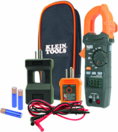 400A Auto-Ranging Clamp Meter Electrical Test Kit with GFCI Tester and Accessories