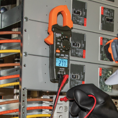 Digital Clamp Meter 400 Amp AC Auto-Ranging with Temperature, TRMS, Backlit LCD