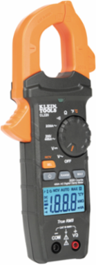 Digital Clamp Meter 400 Amp AC Auto-Ranging with Temperature, TRMS, Backlit LCD