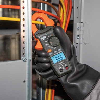Digital Clamp Meter 400 Amp AC Auto-Ranging with Temperature, TRMS, Backlit LCD