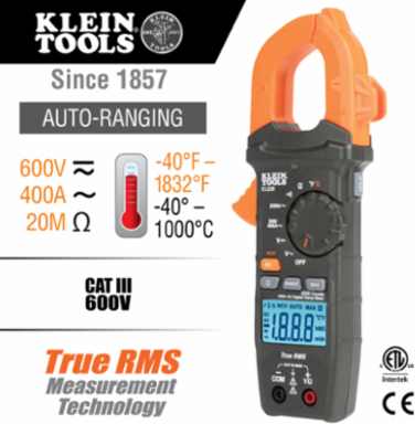 Electrical Test Kit with 400 Amp Auto-Ranging Clamp Meter and Non-Contact Voltage Tester