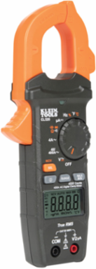 HVAC TRMS Digital Clamp Meter, 400 Amp AC Current, 600V AC/DC, Backlit LCD