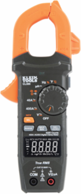 AC/DC Digital Clamp Meter 400 Amp, True RMS, 600V AC/DC, 1.6 Inch Jaw Size