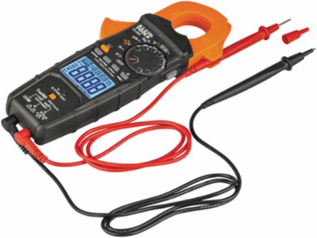 HVAC TRMS Clamp Meter, 600A Current, 750V AC/600V DC, -148° to 1832°F Temperature Range