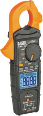 HVAC TRMS Clamp Meter, 600A Current, 750V AC/600V DC, -148° to 1832°F Temperature Range