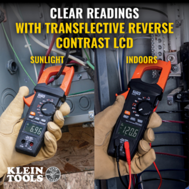 600A AC/DC Auto-Ranging TRMS Clamp Meter with Worklight