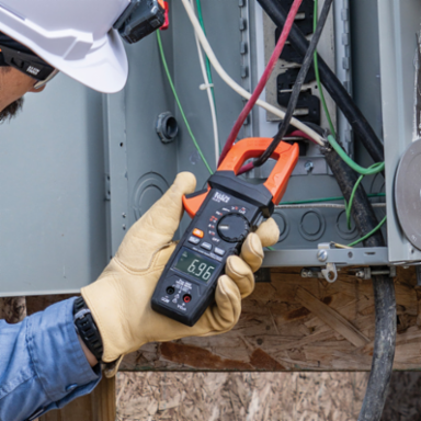 600A AC/DC Auto-Ranging TRMS Clamp Meter with Worklight