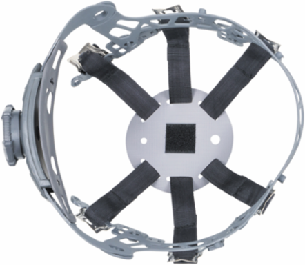 Safety Helmet Suspension - Fits Hat Size 6.5 to 8, Nylon, 6-Point Adjustment