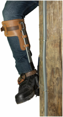 Adjustable Pole Climber Set with 1-1/2 Inch Gaffs, 17 to 21 Inch Size