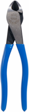 Heavy-Duty 8 Inch High-Leverage Diagonal Cutting Pliers - Steel, Plastic-Dipped Handles