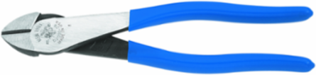 Heavy-Duty 8 Inch High-Leverage Diagonal Cutting Pliers - Steel, Plastic-Dipped Handles