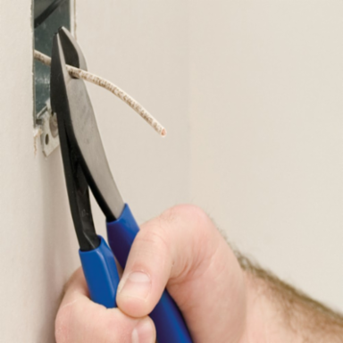 8 Inch High-Leverage Diagonal Cutting Pliers with Angled Head