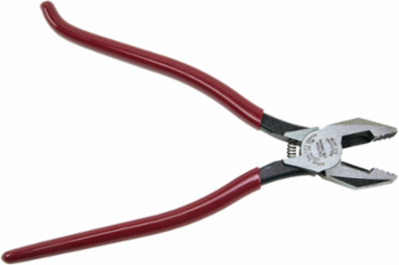 9 Inch Ironworker's Pliers with Aggressive Knurl, Forged Steel, 0.625 Inch Knife Length