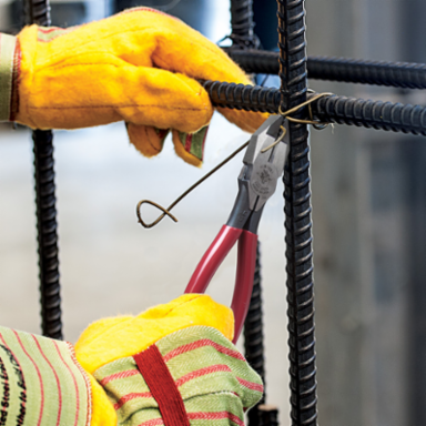 9 Inch Ironworker's Pliers with Aggressive Knurl, Forged Steel, 0.625 Inch Knife Length
