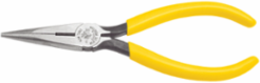 6 Inch Long Nose Side-Cutting Pliers, Induction Hardened Knives, Plastic-Dipped Handles