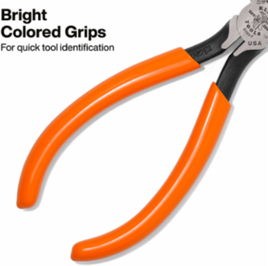 7 Inch Long Nose Side Cutting Pliers, Induction-Hardened Knives, Plastic-Dipped Handles