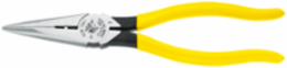 8 Inch Needle Nose Side Cutters with Stripping, Plastic-Dipped Handles, 12 AWG