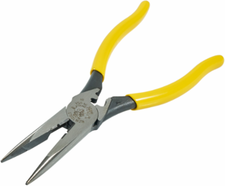 8 Inch Needle Nose Side Cutters with Stripping, Crimping & Induction Hardened Knives