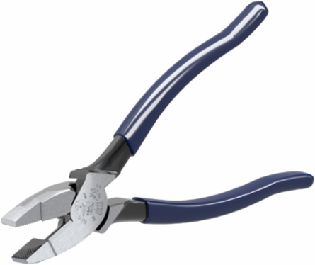9 Inch Lineman's Pliers, New England Nose, Induction Hardened Steel