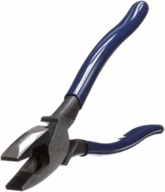 9 Inch Lineman's Fish Tape Pulling Pliers, Induction Hardened Steel, Side-Cutting