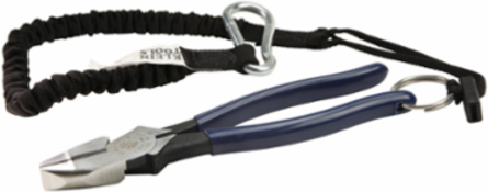 High-Leverage Side Cutters with Tether Ring, 9 Inch Overall Length, Induction Hardened Steel