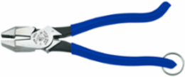 Ironworker's Pliers with Tether Ring, 9 Inch Overall Length, Heavy Duty Induction Hardened Steel