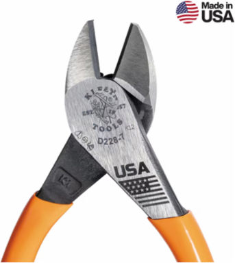 High-Leverage Diagonal Cutting Pliers 7 Inch, Steel, Hot-Riveted Joint