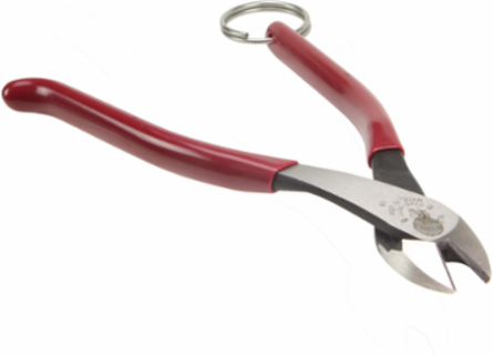 9 Inch Ironworker's Diagonal Cutting Pliers with Tether Ring, High-Leverage Design
