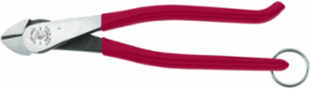 9 Inch Ironworker's Diagonal Cutting Pliers with Tether Ring, High-Leverage Design