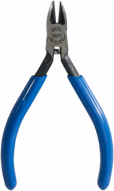 Diagonal Cutting Pliers, 4 Inch Tapered Nose, Spring-Loaded, Semi-Flush Cutting Edges