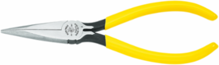 6 Inch Needle Nose Pliers with Plastic-Dipped Handles and Knurled Jaws